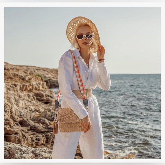 YXILEE Straw Beach Bag Crossbody Shoulder Bags - Picture 6 of 6